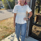 Pretty Little Basic Top- Cream