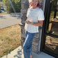 Pretty Little Basic Top- Cream