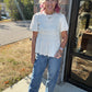 Pretty Little Basic Top- Cream