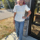 Pretty Little Basic Top- Cream