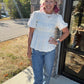 Pretty Little Basic Top- Cream