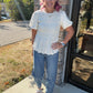 Pretty Little Basic Top- Cream