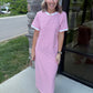 Strawberries & Cream Midi Dress