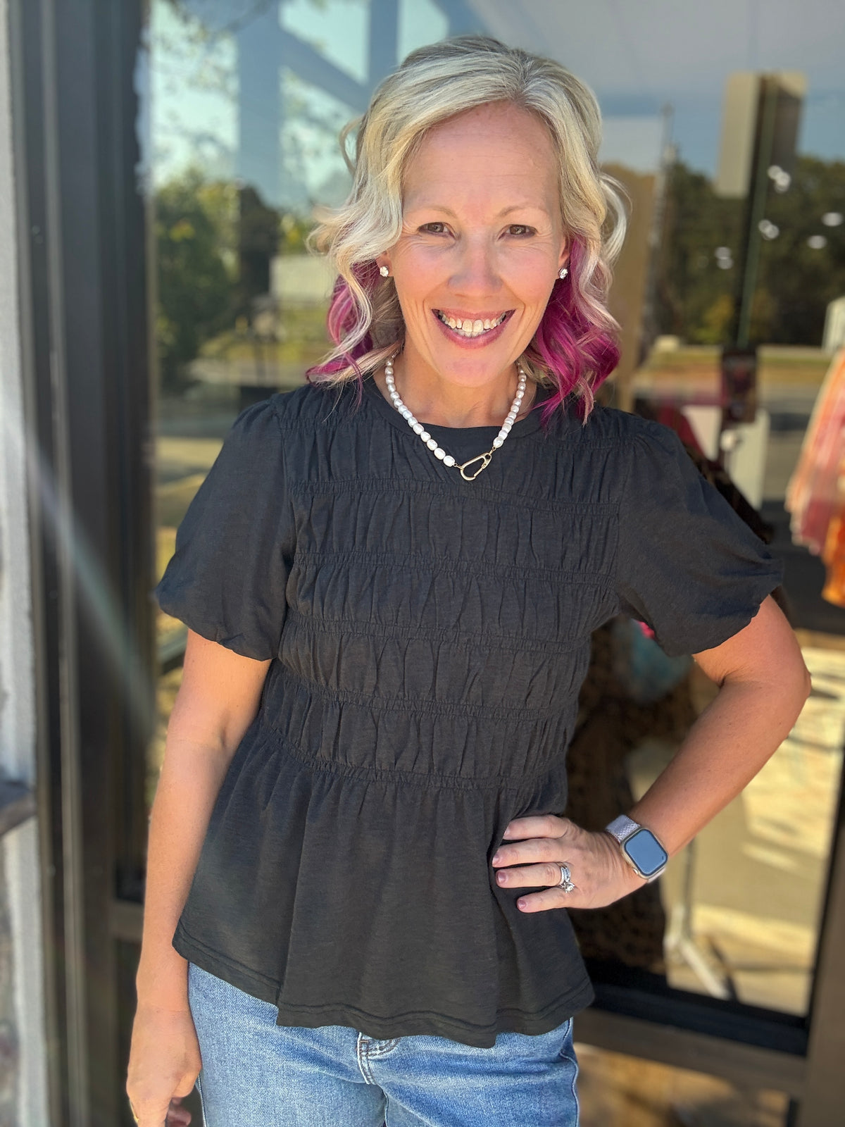 Pretty Little Basic Top- Black