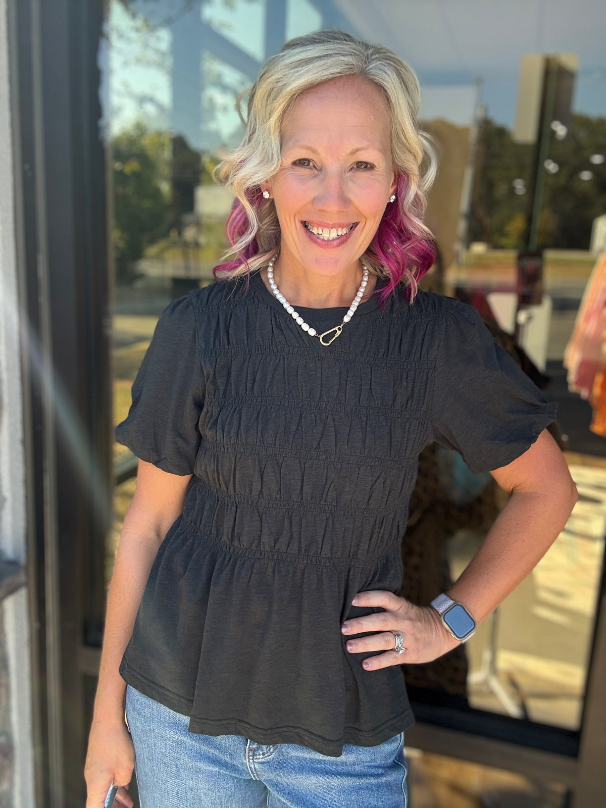 Pretty Little Basic Top- Black