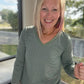 Evergreen V-Neck Top