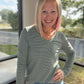 Evergreen V-Neck Top