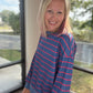 Navy & Stripe Criss Cross