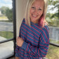 Navy & Stripe Criss Cross
