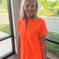 Zip into Color Dress- Orange
