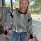 Breezy Back Sweatshirt- Black