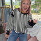 Breezy Back Sweatshirt- Black