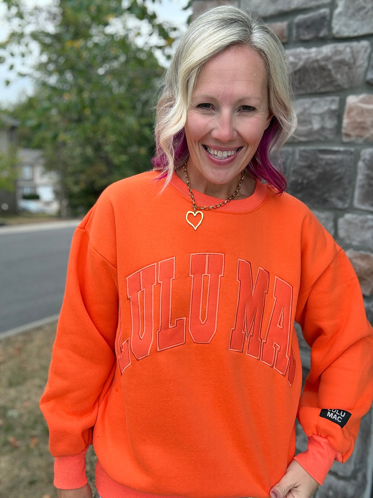 LLM Orange You Cozy Sweatshirt