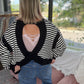 Breezy Back Sweatshirt- Black