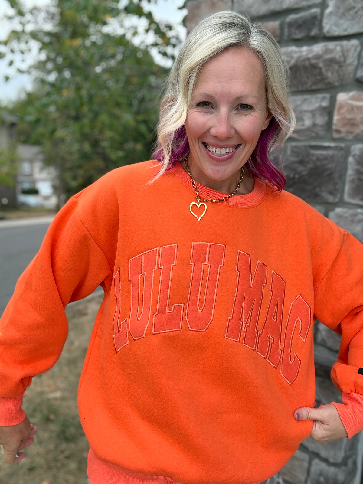 LLM Orange You Cozy Sweatshirt