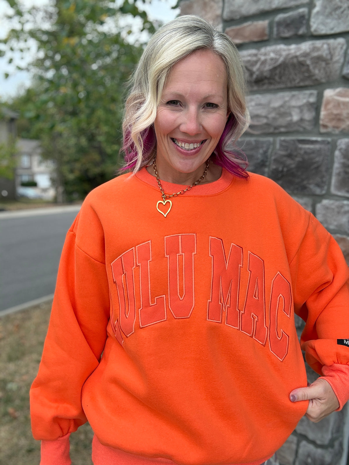 LLM Orange You Cozy Sweatshirt