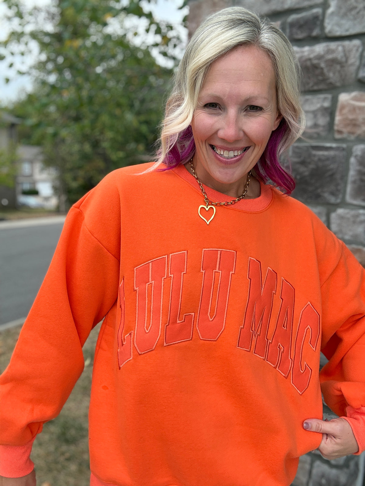 LLM Orange You Cozy Sweatshirt