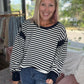 Breezy Back Sweatshirt- Navy