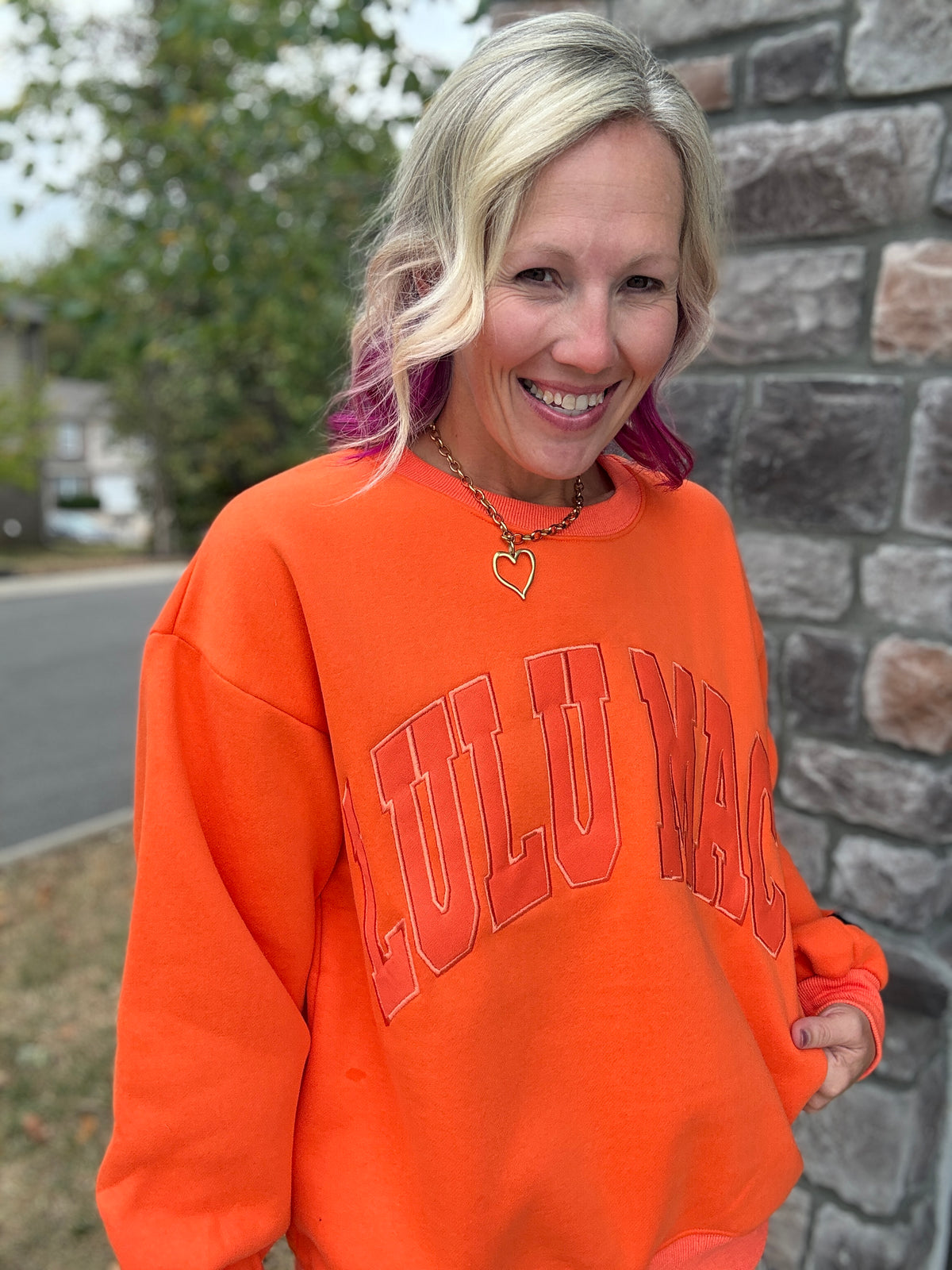 LLM Orange You Cozy Sweatshirt