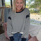 Breezy Back Sweatshirt- Navy