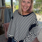 Breezy Back Sweatshirt- Navy