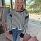 Breezy Back Sweatshirt- Navy