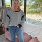 Breezy Back Sweatshirt- Navy
