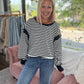 Breezy Back Sweatshirt- Navy