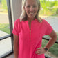 Zip into Color Dress- Pink