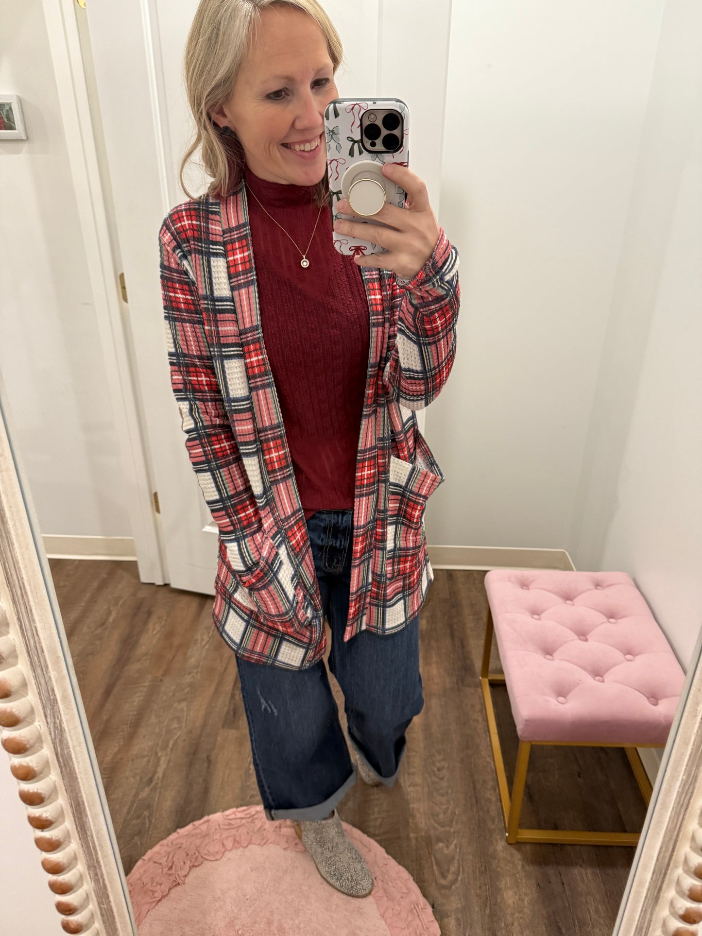 Plaid Lola Cardigan