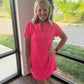 Zip into Color Dress- Pink