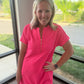 Zip into Color Dress- Pink
