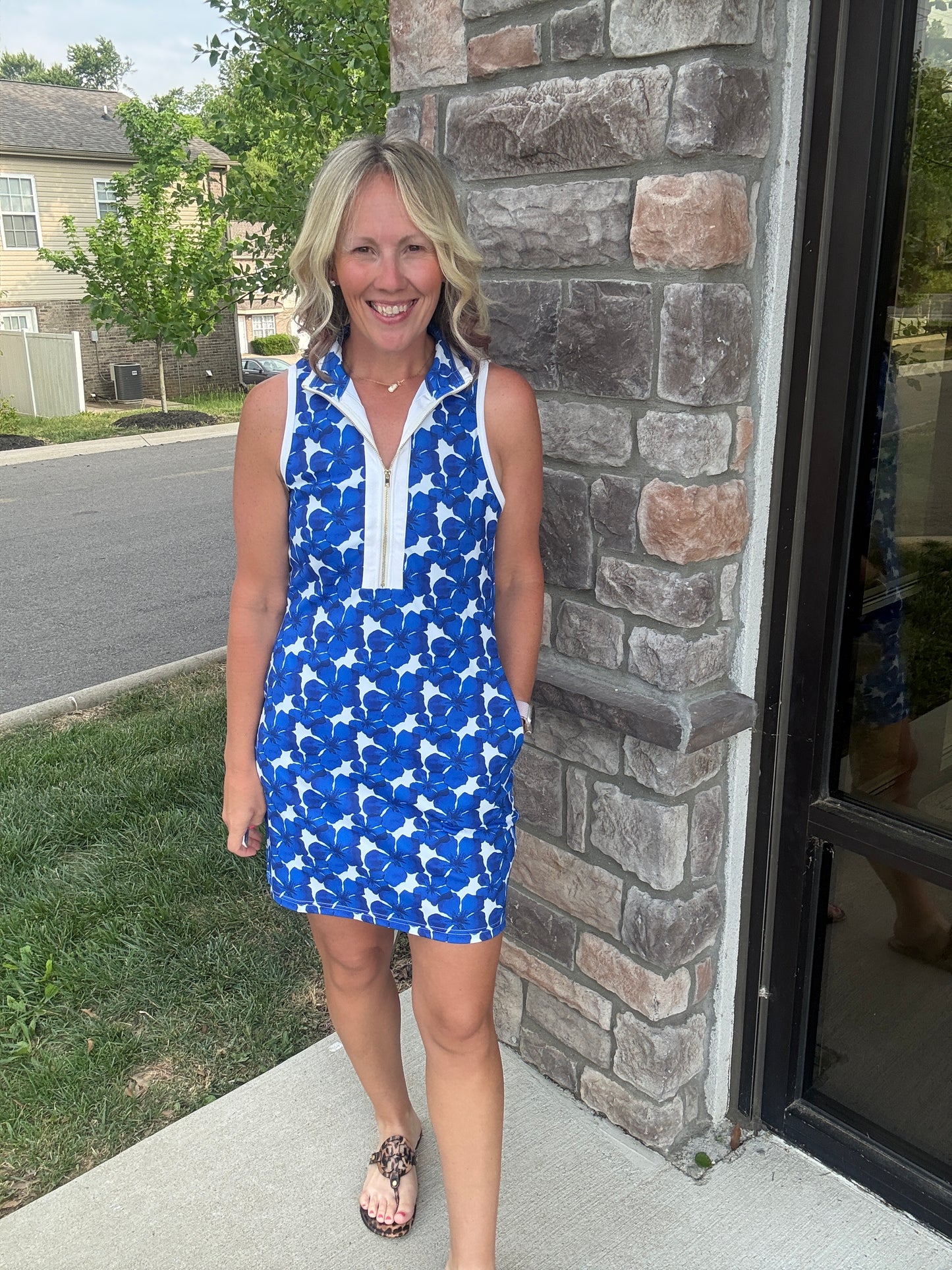Coastal Hibiscus Dress