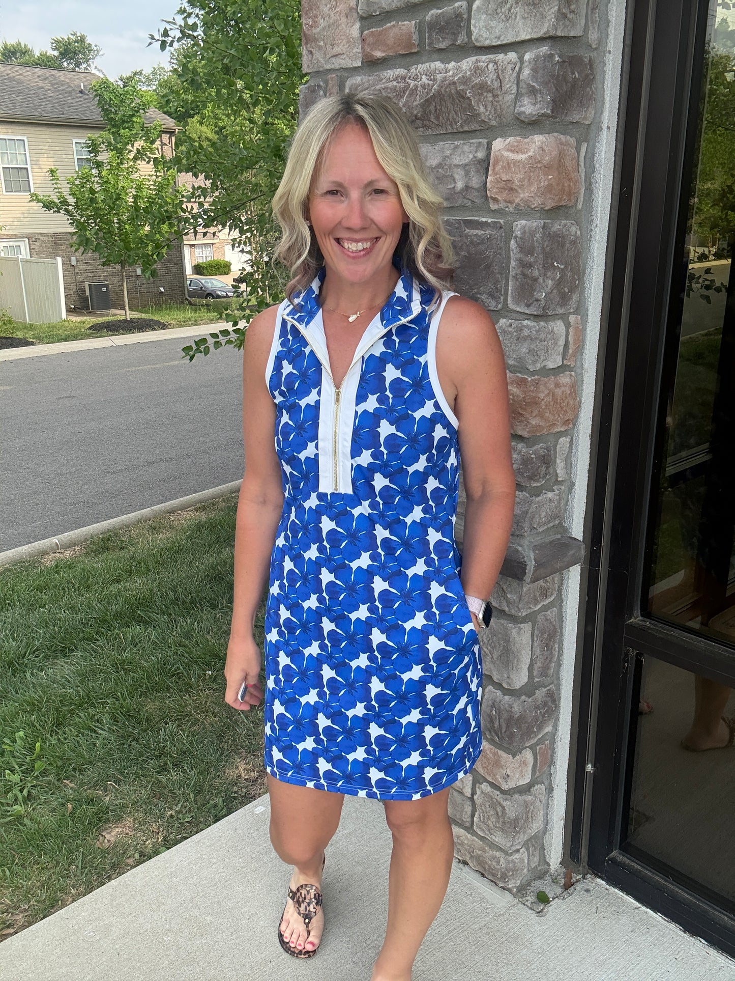 Coastal Hibiscus Dress