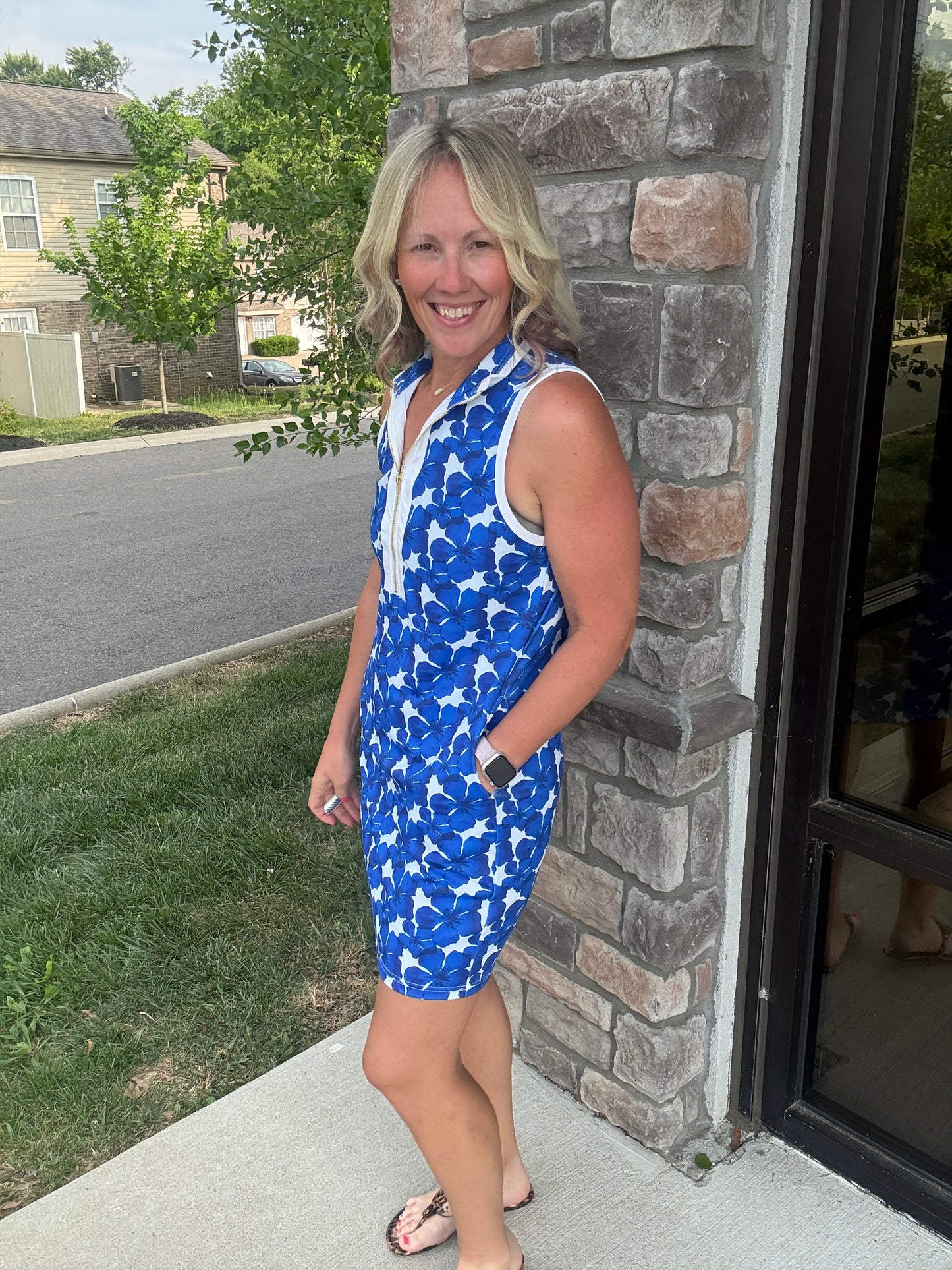 Coastal Hibiscus Dress
