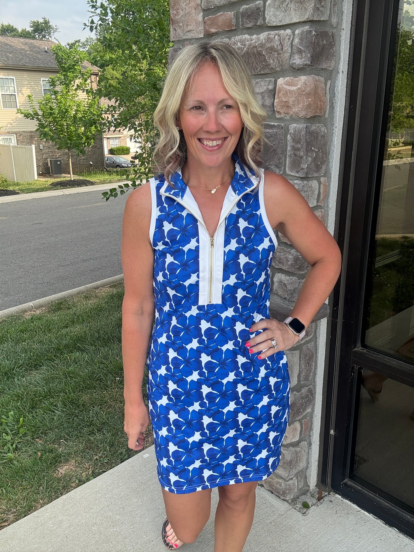 Coastal Hibiscus Dress