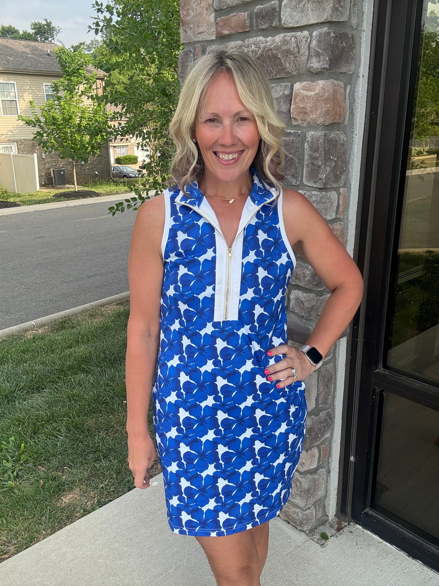 Coastal Hibiscus Dress