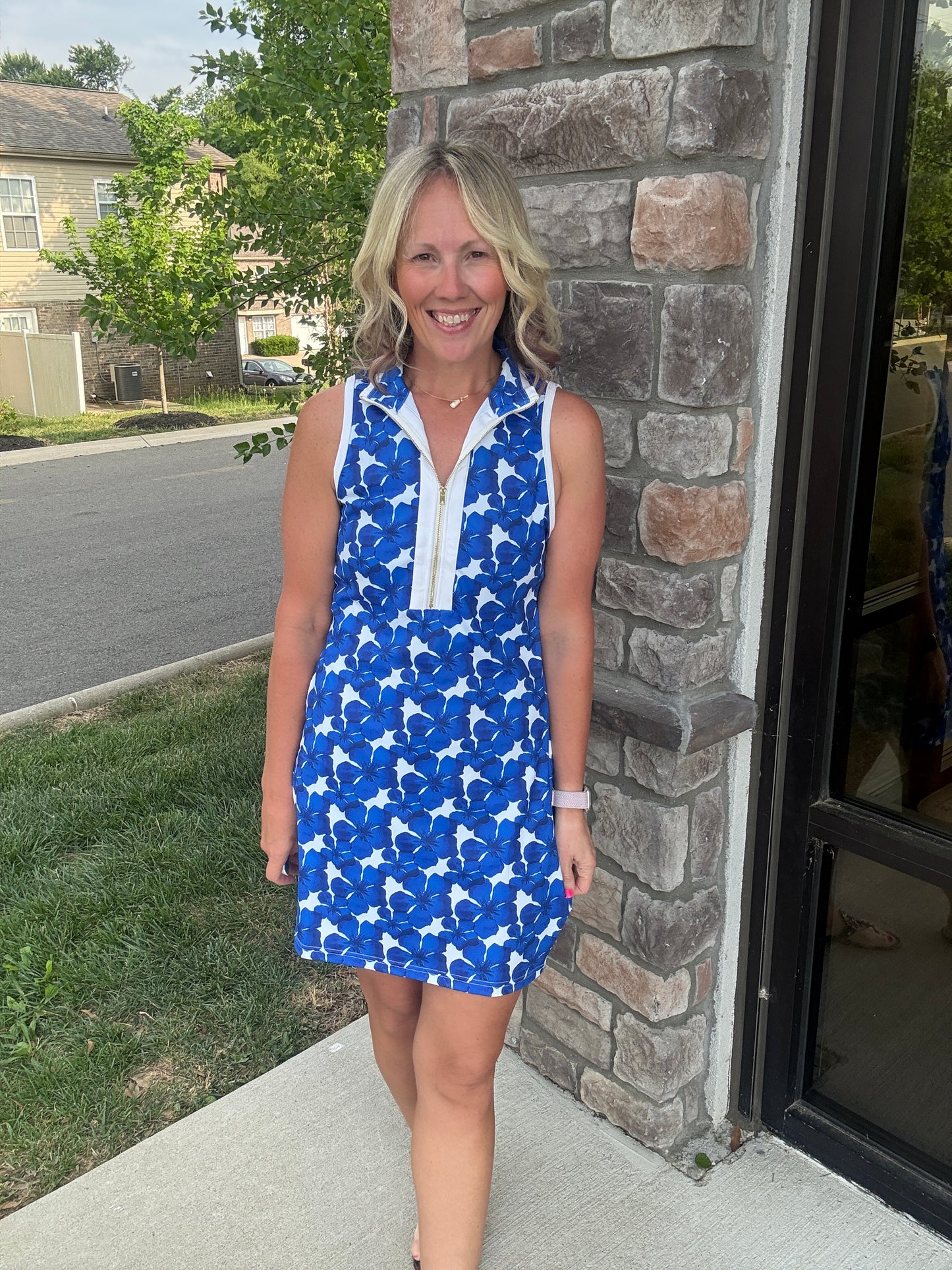 Coastal Hibiscus Dress