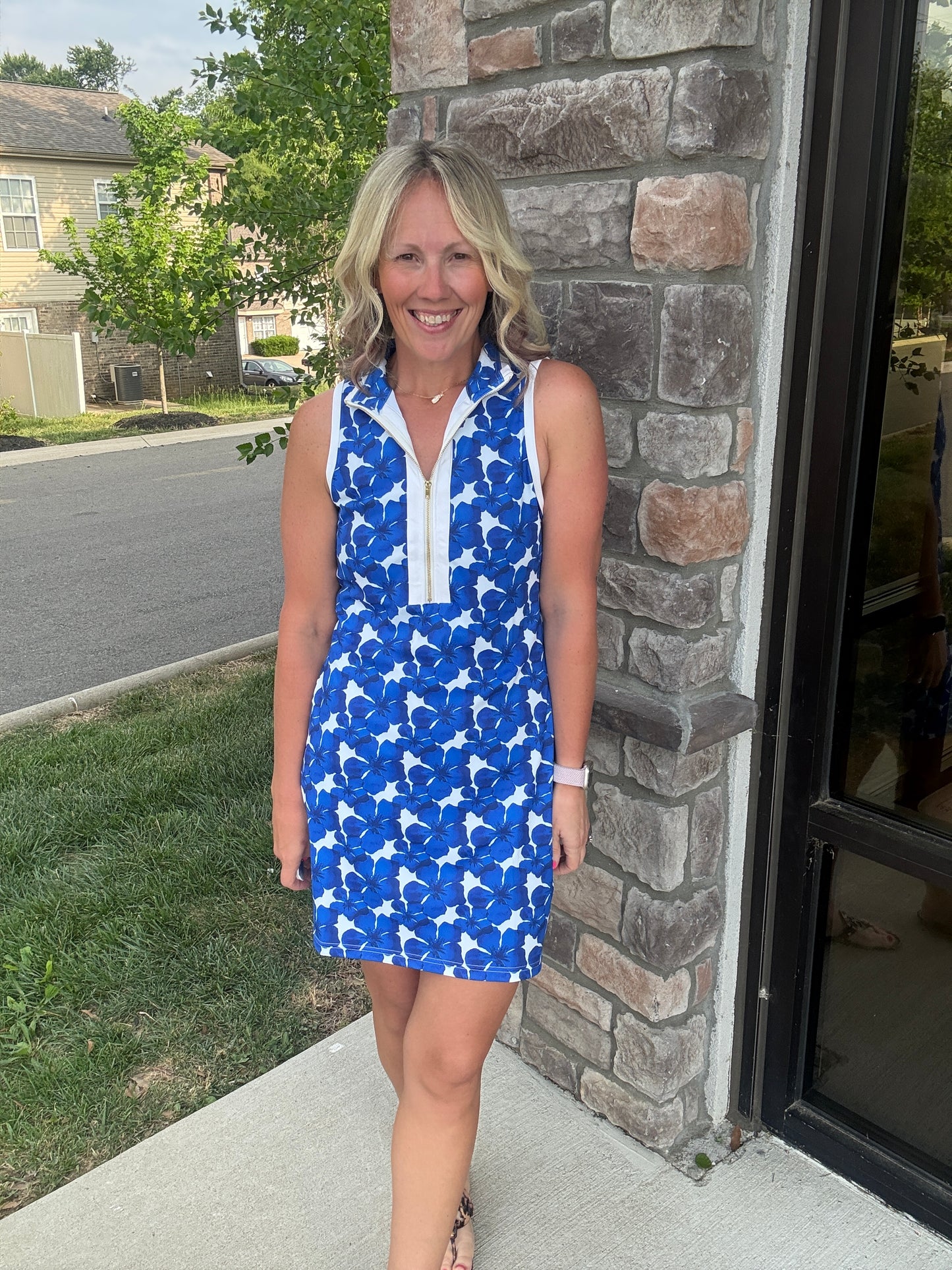 Coastal Hibiscus Dress