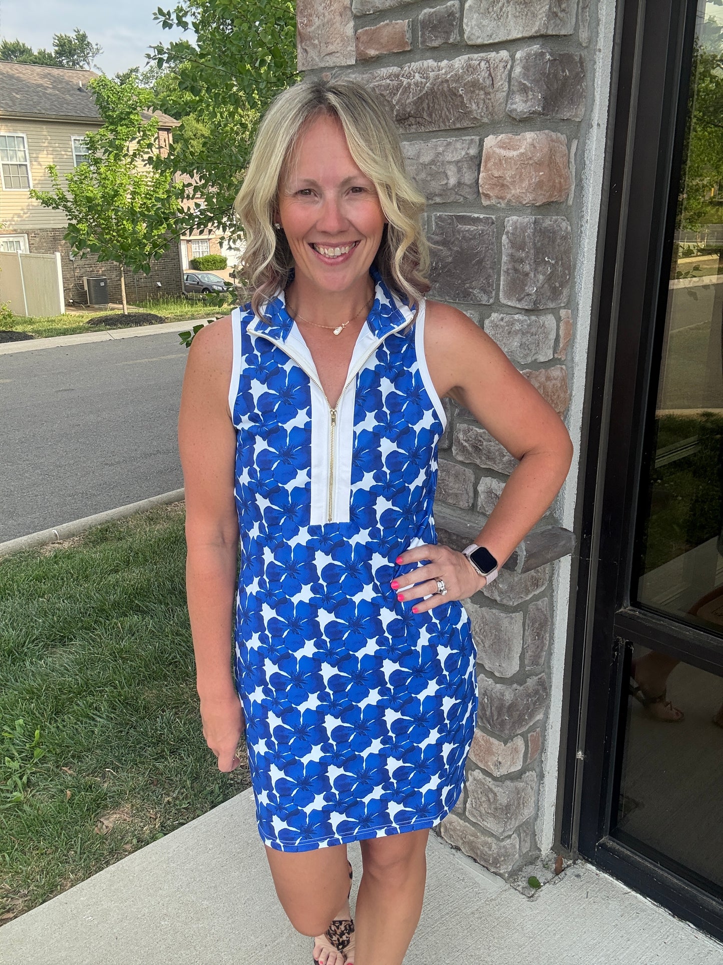 Coastal Hibiscus Dress