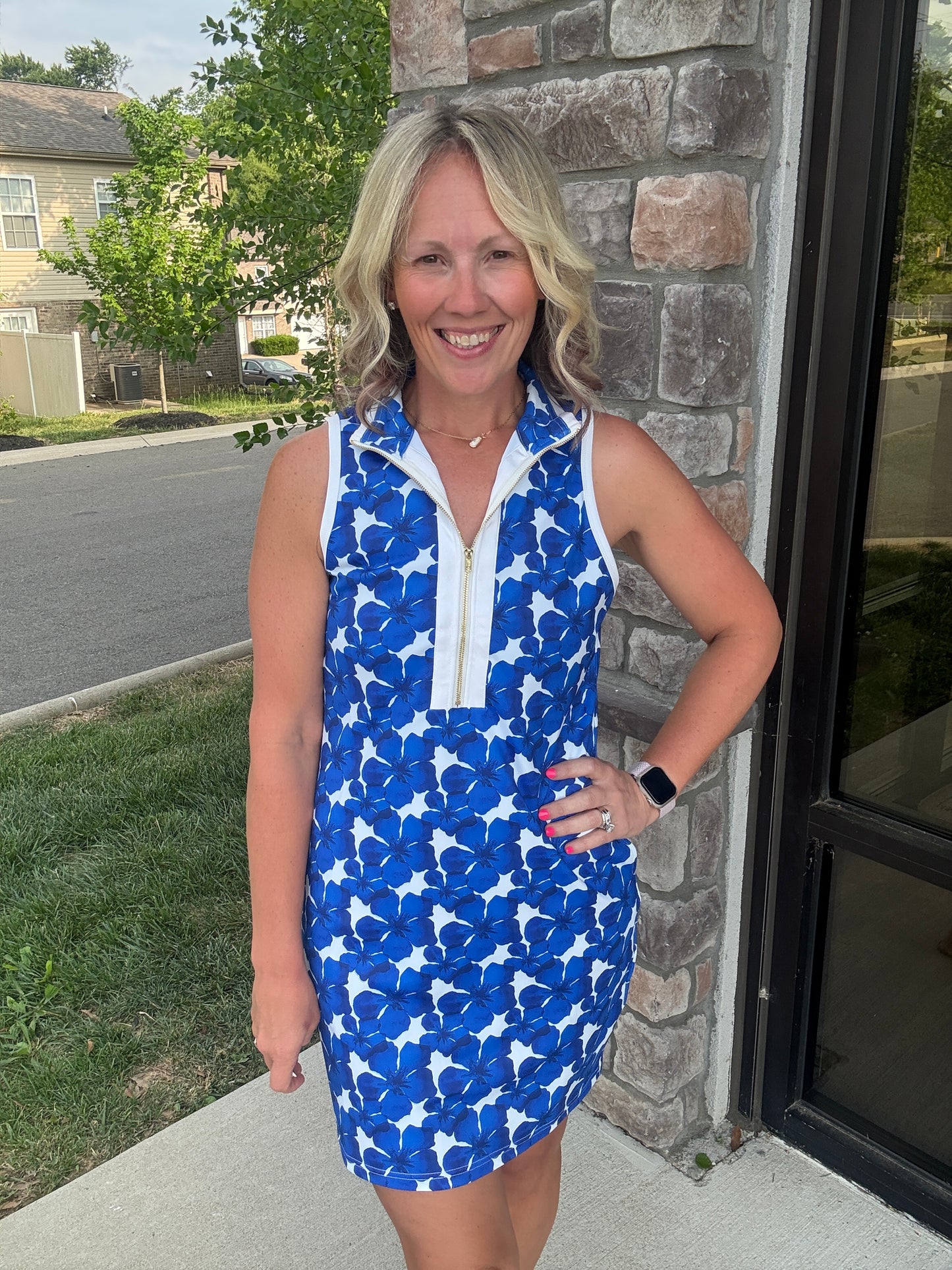 Coastal Hibiscus Dress