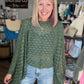 Free Spirit Bell Top- Olive