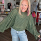 Free Spirit Bell Top- Olive