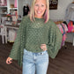 Free Spirit Bell Top- Olive