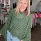 Free Spirit Bell Top- Olive