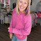 Mineral Lace Sweatshirt- Pink