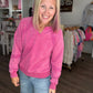 Mineral Lace Sweatshirt- Pink