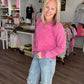 Mineral Lace Sweatshirt- Pink