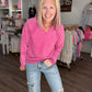 Mineral Lace Sweatshirt- Pink