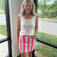 Neon Tide Stripe Skirt
